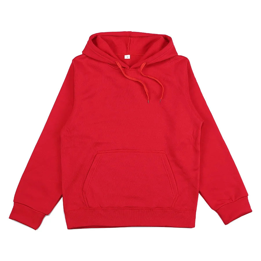 2024 men's and women's new hooded sweatshirt men's solid color sweatshirt women's and men's long sleeved inserted pocket pullove