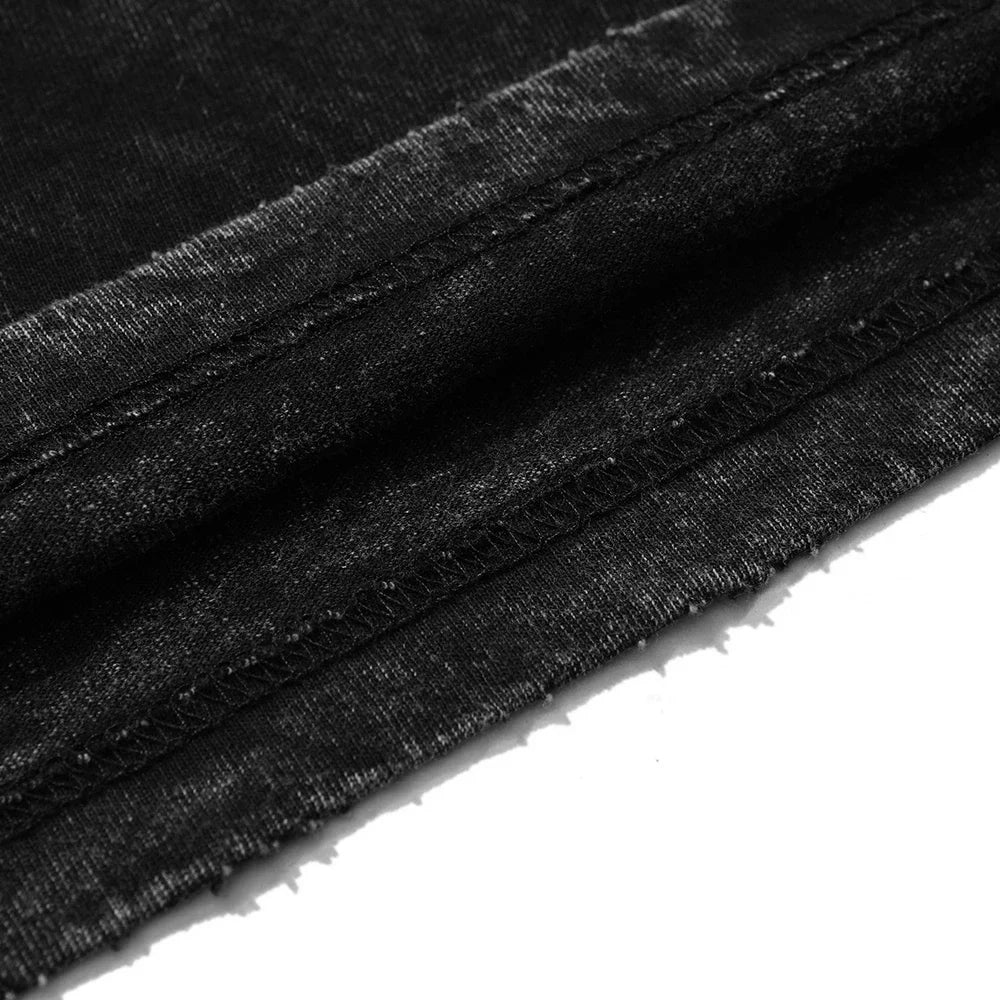 Hip Hop Vintage T-shirt Men Streetwear Harajuku Japanese Anime 2024 Print T-shirt Summer Fashion Short Sleeve Cotton T Shirt